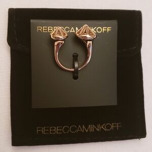 Rebecca Minkoff Gold Double Cage Detail Ring